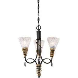   Chandelier In Black With Gold Highlights By Dimond Lighting 08047 Bkg