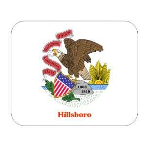  US State Flag   Hillsboro, Illinois (IL) Mouse Pad 