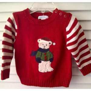 Greendog Baby Clothes Red Christmas Holiday Teddy Bear Long Sleeve 