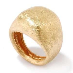  Sterling Silver / 14K Vermeil Bold Artistic Textured Ring 