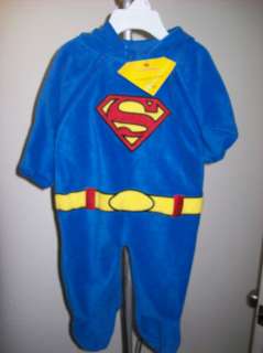 DC Comics Kids Toddler Boy SuperHero Costume Feetie FLEECE Pajama 