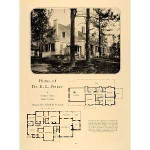 1926 Print Dr. E.L. Prizer Blue Print Alfred B Yeomans 