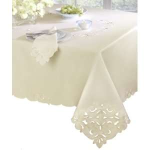 Homewear Cutwork and Emboridery Tablecloth Southampton Scroll 52 by 70 