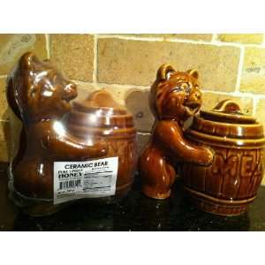 Ceramic Bear Pure Linden Honey  Grocery & Gourmet Food