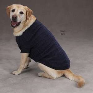  Zack and Zoey UM8489 Cable Knit Crew Neck Dog Sweater: Pet 