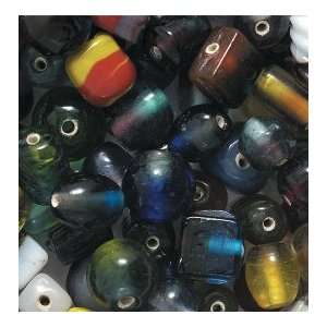   Assorted Two Tone Glass Bead Mix   25 beads Arts, Crafts & Sewing