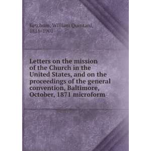 Letters on the mission of the Church in the United States, and on the 