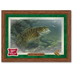   Small Mouth Bass Reflective Wall Mirror:  Kitchen & Dining