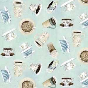  Quilting Fabric Deja Brew Cups Arts, Crafts & Sewing