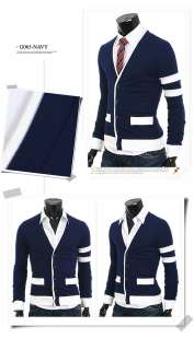 Mens Double Cardigan Sweater Shirts NWT S M (BG065) 076783016996 