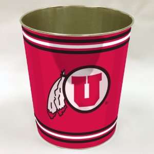  Utah Utes NCAA Metal Waste Paper Basket 11 Sports 