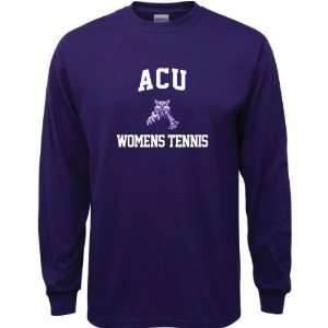  Abilene Christian Wildcats Purple Womens Tennis Arch Long 
