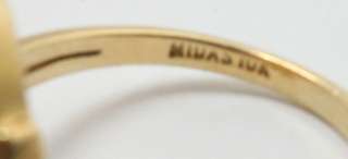 Gold Rush High Karat 20 22K Gold Nugget on 10K Ring Size 7 Vintage 