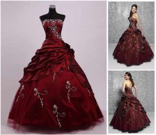   Quinceanera Masquerade Wedding Dress Prom Ball Gown Size Color Custom