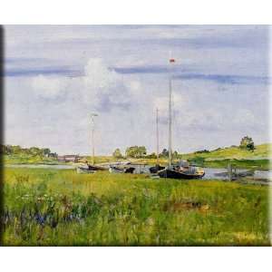   Boat Landing 30x24 Streched Canvas Art by Chase, William Merritt Home