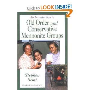   Mennonite Groups (Peoples Place Booklet) [Paperback] Stephen Scott