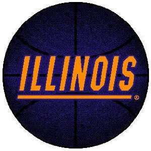 Illinois Fighting Illini ( University Of ) NCAA 4 ft Basketball Rug 