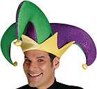 adult sparkle jester mardi gras halloween costume hat one day