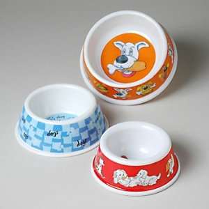  Melamine Dog Bowls 3 Sizes 3 Designs Case Pack 72: Home 