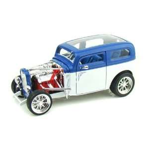  1931 Ford Model A Custom 1/18 Blue/White Toys & Games