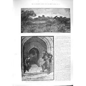   1887 BRITISH ART DAFFODILS CHILDREN LYTEL MAYDE THAMES