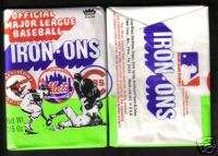 1968 Fleer Baseball Iron Ons Wax Pack W@W  