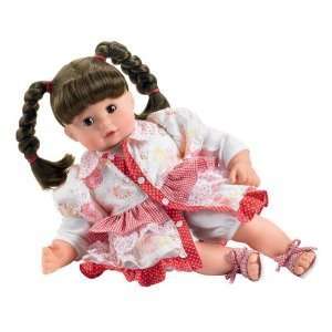  Gotz Maxy Muffin Brunette 16.5in Doll with Sundress: Toys 