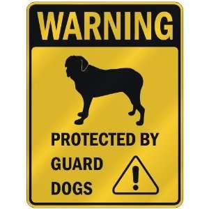 WARNING  MASTIFF PROTECTED BY GUARD DOGS  PARKING SIGN DOG