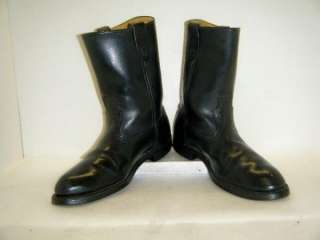Mens Black Texas Roper Boots sz 7.5EE (#9772)  