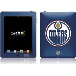   Oilers Solid Background skin for Apple iPad