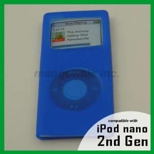   Blue Silicone Skin Case for new iPod nano 2nd Gen: Everything Else