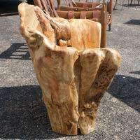 vintage unusual rootwood lounge arm chair sculptural design 