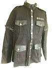 SDL Steampunk Mans Military style jacket with cogs D9101bw
