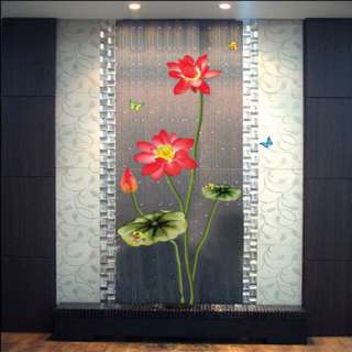 Oriental Lotus Flower Wall Art STICKER Removable Decal  