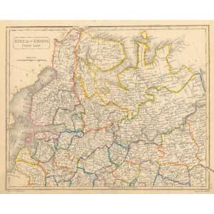   1836 Antique Map of Russia in Europe, North Part