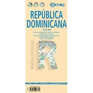  Laminated Dominican Republic Map by Borch (English 