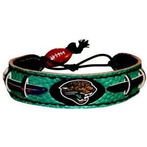  Jacksonville Jaguars Team Color Football Bracelet: Sports 