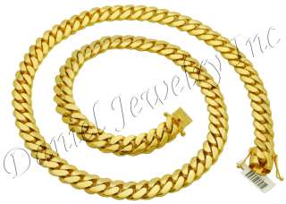 BEST PRICED Miami Cuban Curb Link Chain 30 28 26 24 22 14k gold 