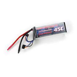 Thunder Power 6S 2250mAh G4 45C LiPo T Rex 500  