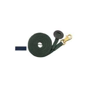  Flat Cotton Lunge Line with Trigger Snap, Navy Sports 