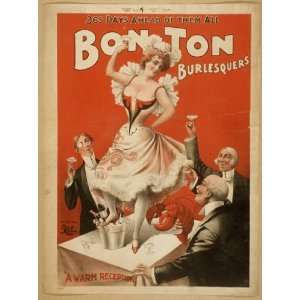  Poster Bon Ton Burlesquers 365 days ahead of them all 