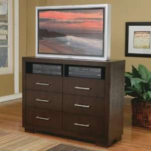  Jessica 6 Drawer TV Chest with Shelves by Coaster