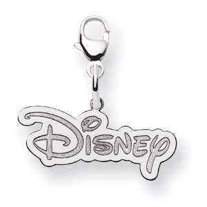    14k White Gold Disney Disney Logo Lobster Clasp Charm Jewelry
