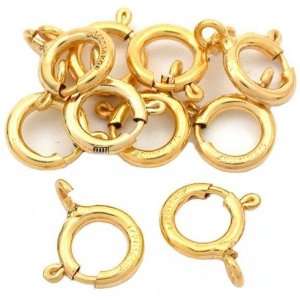   Filled Spring Ring Clasps Jewelry Findings 7mm Arts, Crafts & Sewing