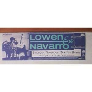  2 Lowen and Navarro Handbills Denver Handbill Poster 