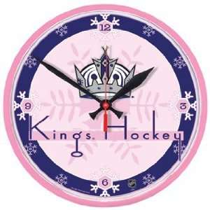  NHL Los Angeles Kings Clock   Pink Style: Home & Kitchen