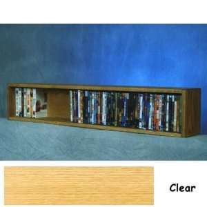  Solid Oak DVD VHS Wall or Floor Mount Cabinet   86 DVDs or 