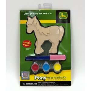  Young Artist John Deere Pony Wood Painting Kit: Toys 