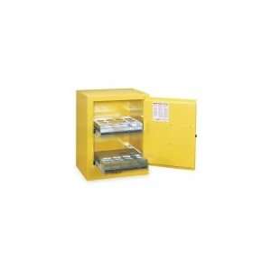  JUSTRITE 890500 Storage Cabinet,Yellow,4 gal.