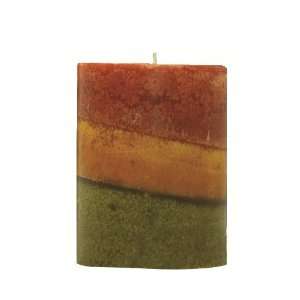  Goose Creek 3 by 4 Inch Cider Three Pour Pillar Candle 